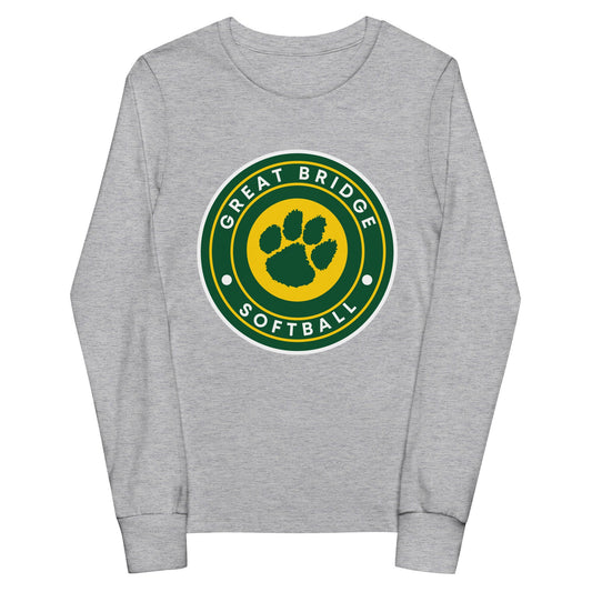 Performance | Youth Long Sleeve T-Shirt | Great Bridge Softball Booster | Badge Logo