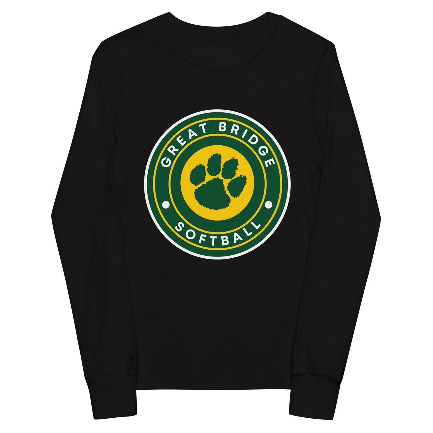 Performance | Youth Long Sleeve T-Shirt | Great Bridge Softball Booster | Badge Logo