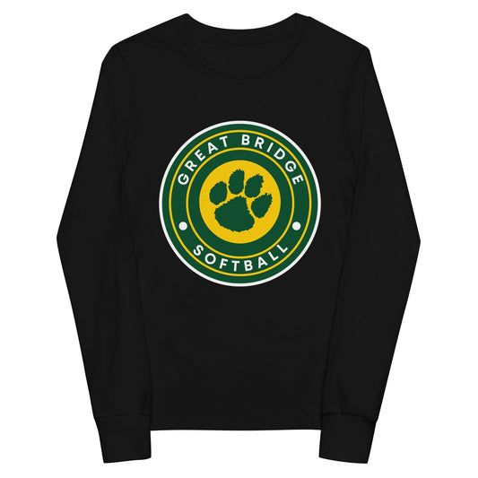 Performance | Youth Long Sleeve T-Shirt | Great Bridge Softball Booster | Badge Logo