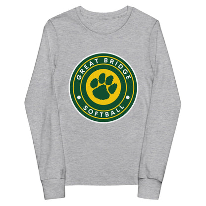 Performance | Youth Long Sleeve T-Shirt | Great Bridge Softball Booster | Badge Logo