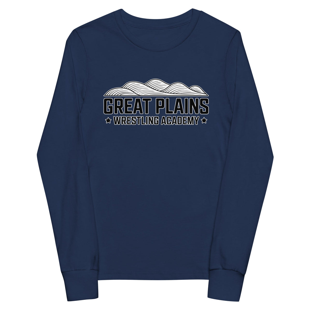 Performance | Youth Long Sleeve T-Shirt | Great Plains Wrestling Academy | Crest Logo