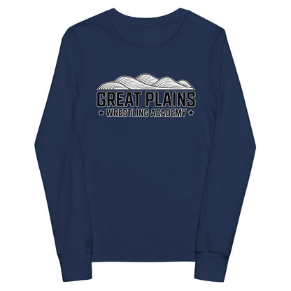 Performance | Youth Long Sleeve T-Shirt | Great Plains Wrestling Academy | Crest Logo