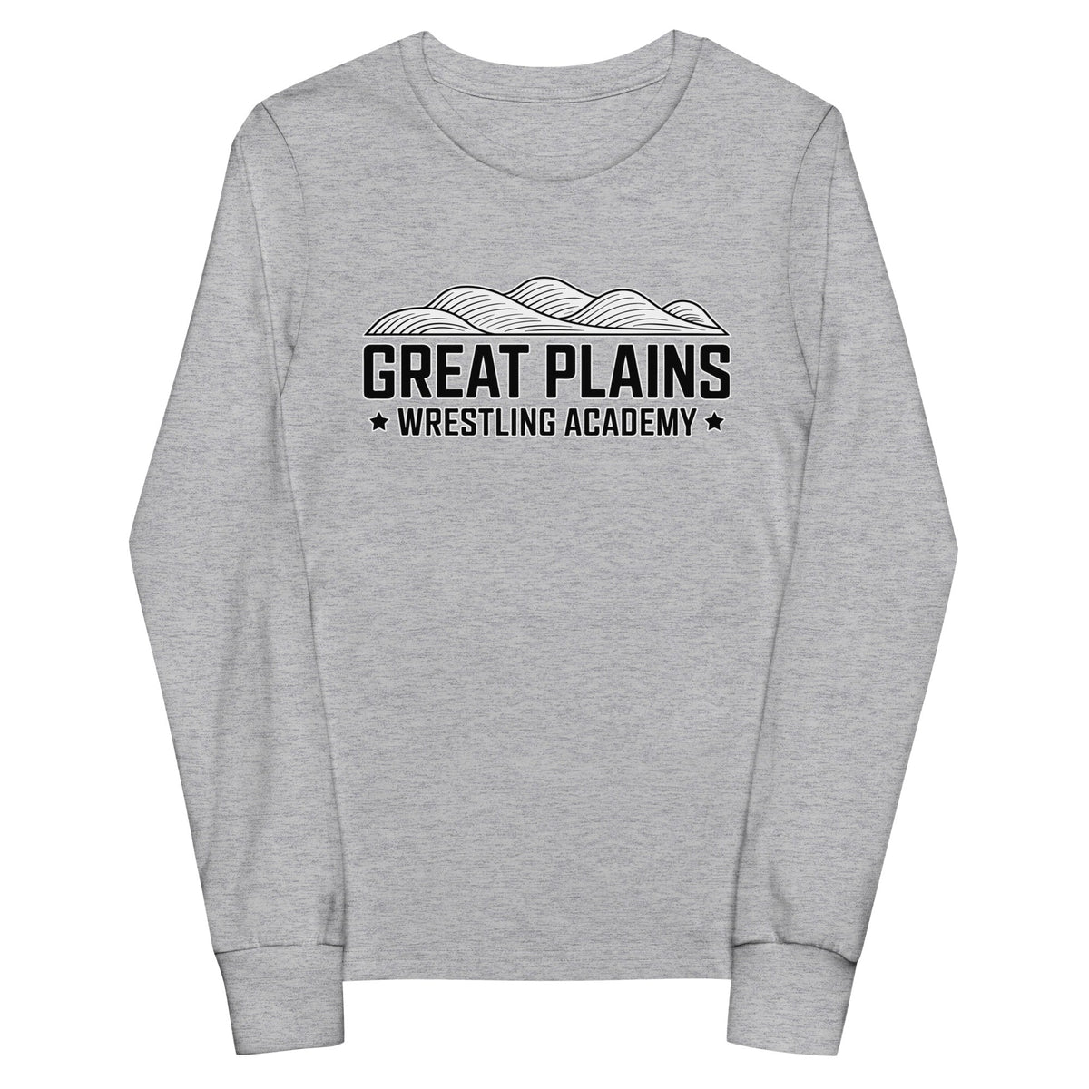 Performance | Youth Long Sleeve T-Shirt | Great Plains Wrestling Academy | Crest Logo
