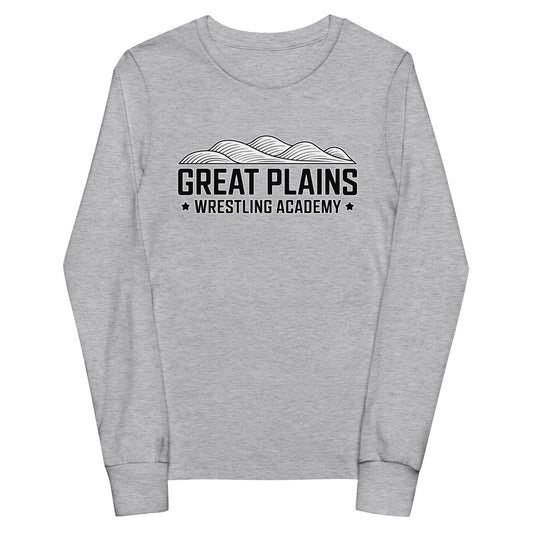 Performance | Youth Long Sleeve T-Shirt | Great Plains Wrestling Academy | Crest Logo