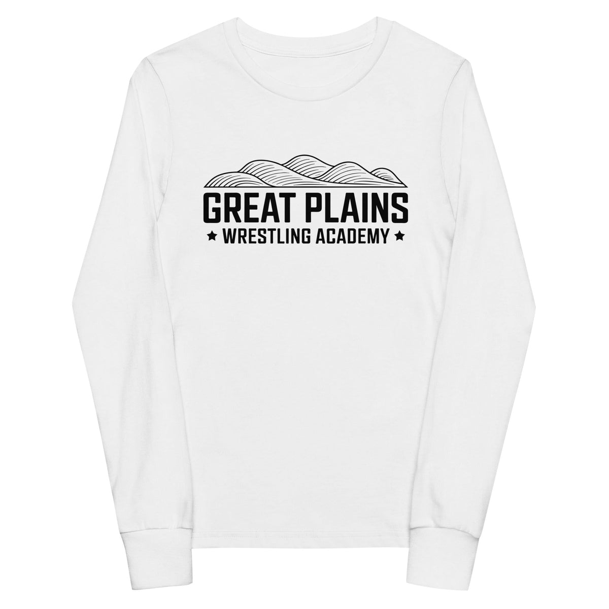 Performance | Youth Long Sleeve T-Shirt | Great Plains Wrestling Academy | Crest Logo