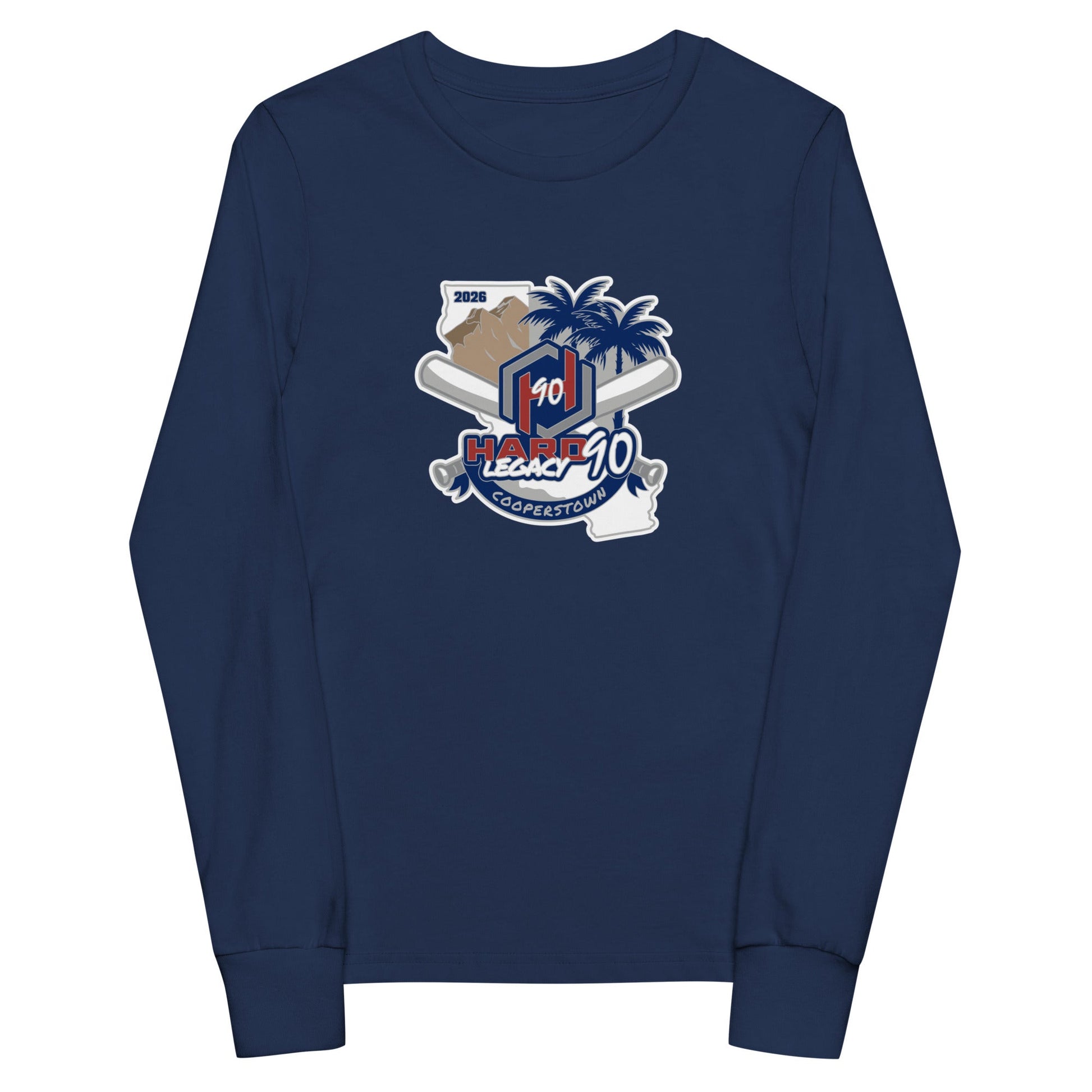 Performance | Youth Long Sleeve T-Shirt | Hard 90 Legacy | Badge Logo