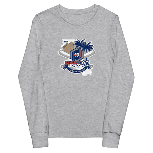 Performance | Youth Long Sleeve T-Shirt | Hard 90 Legacy | Badge Logo