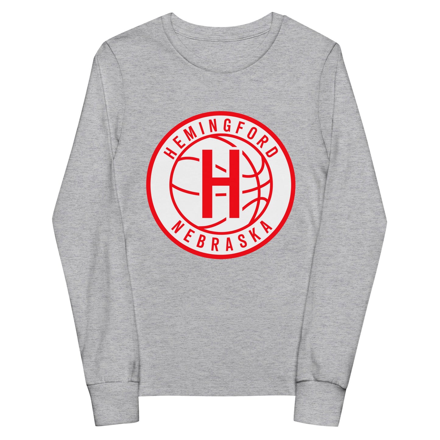 Performance | Youth Long Sleeve T-Shirt | Hemingford Bobcats | Alt Badge Logo