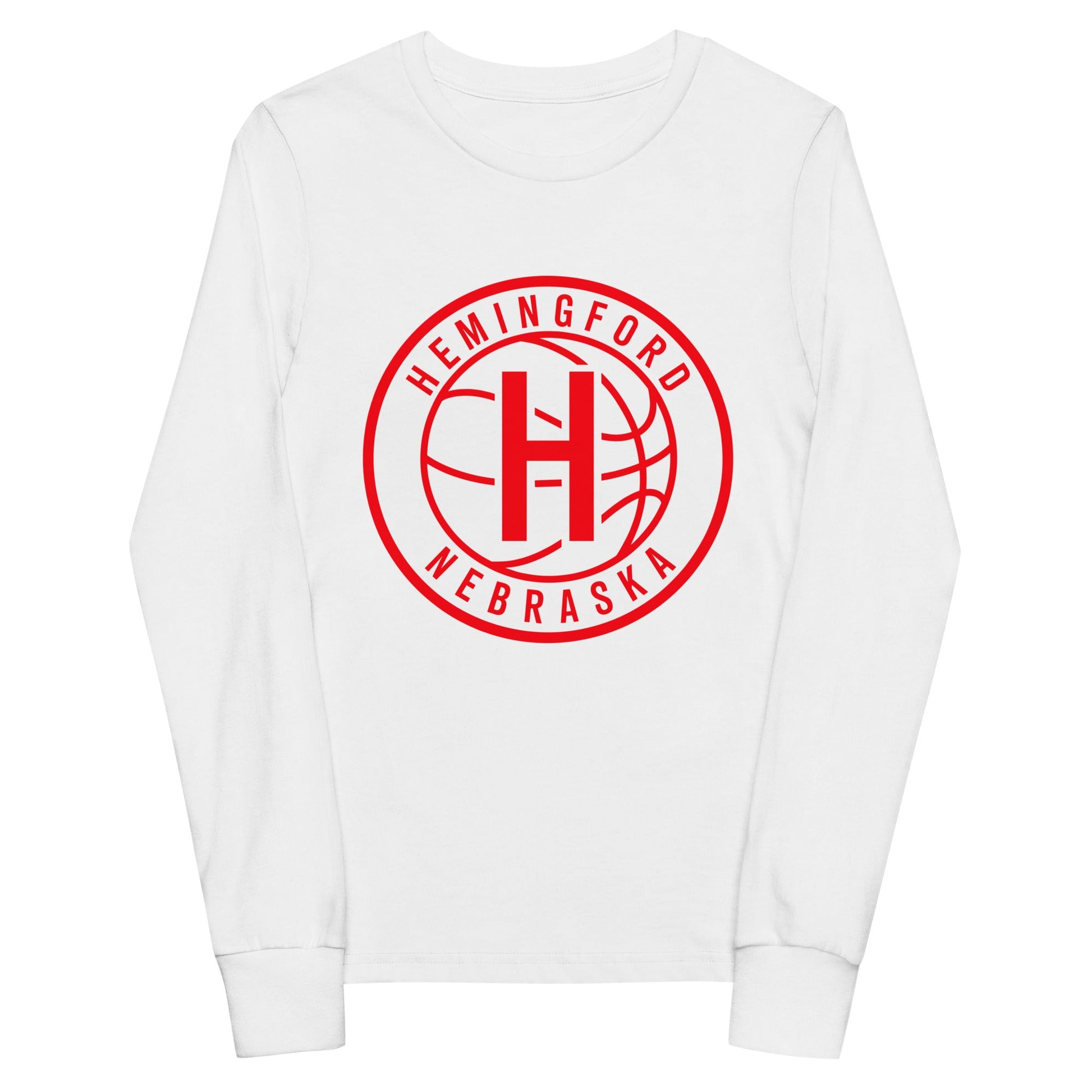 Performance | Youth Long Sleeve T-Shirt | Hemingford Bobcats | Alt Badge Logo