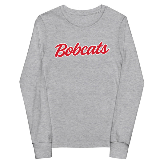 Performance | Youth Long Sleeve T-Shirt | Hemingford Bobcats | Script Logo
