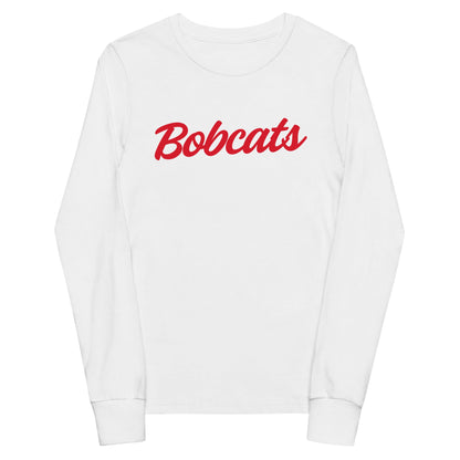 Performance | Youth Long Sleeve T-Shirt | Hemingford Bobcats | Script Logo