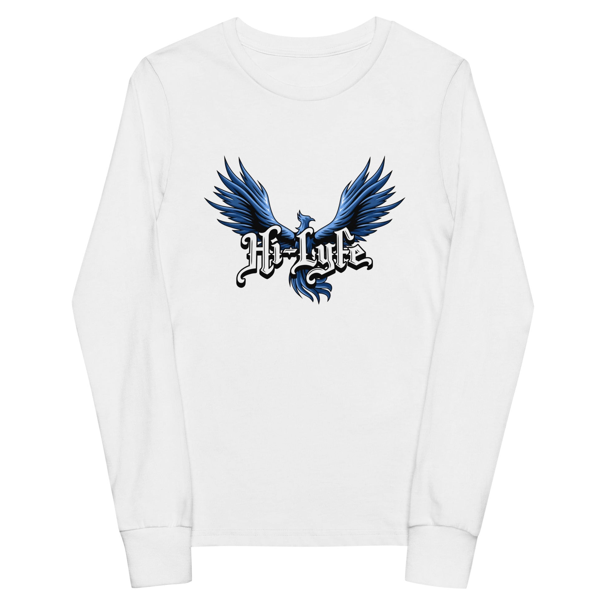 Performance | Youth Long Sleeve T-Shirt | Hi - Lyfe Basketball | Wings Logo