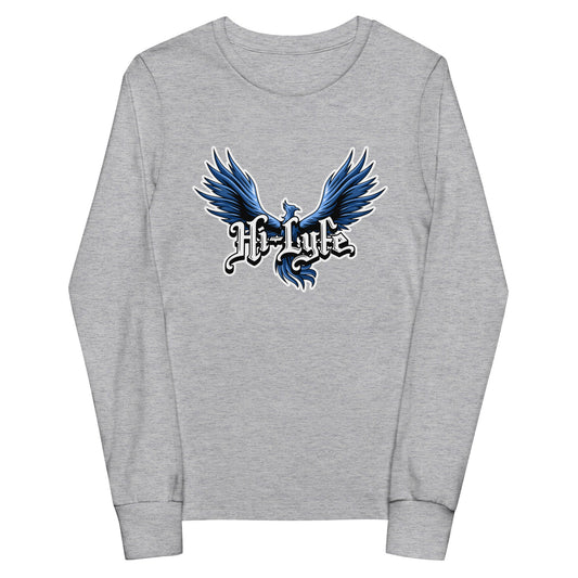 Performance | Youth Long Sleeve T-Shirt | Hi - Lyfe Basketball | Wings Logo