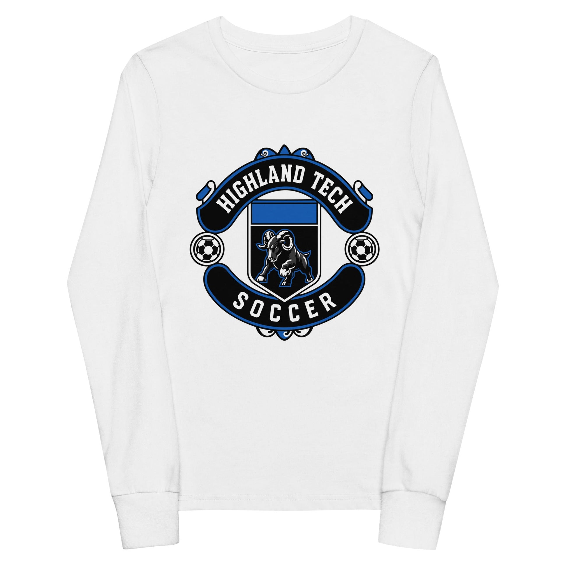 Performance | Youth Long Sleeve T-Shirt | Highland Soccer | Emblem Logo