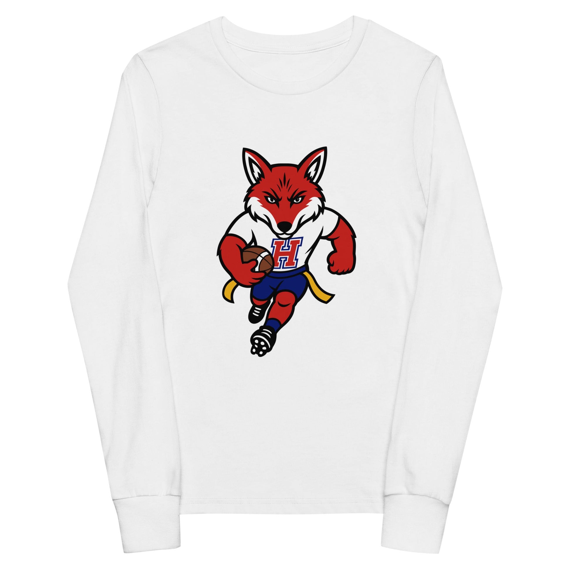Performance | Youth Long Sleeve T-Shirt | Hornell Flag Football | Mascot Logo