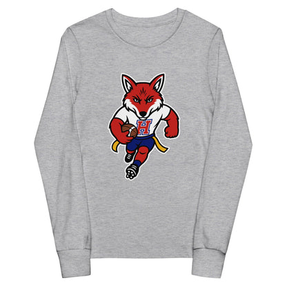 Performance | Youth Long Sleeve T-Shirt | Hornell Flag Football | Mascot Logo