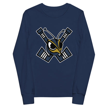 Performance | Youth Long Sleeve T-Shirt | HORNETS | Emblem Logo