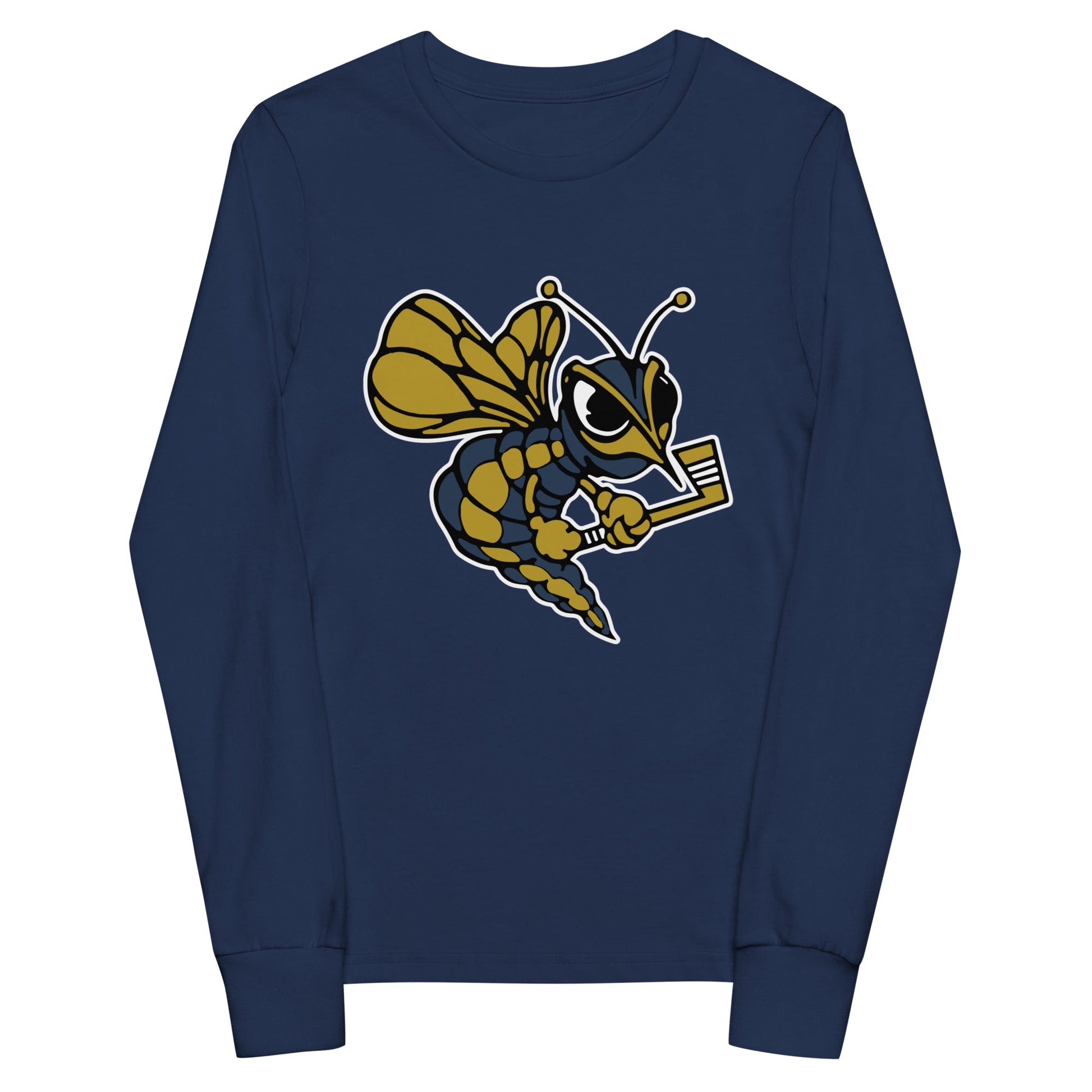 Performance | Youth Long Sleeve T-Shirt | HORNETS | Mascot Logo