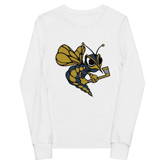 Performance | Youth Long Sleeve T-Shirt | HORNETS | Mascot Logo