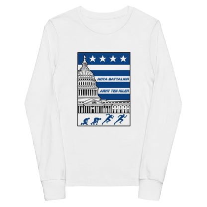 Performance | Youth Long Sleeve T-Shirt | Hoya battalion Ten Miler | Emblem Logo