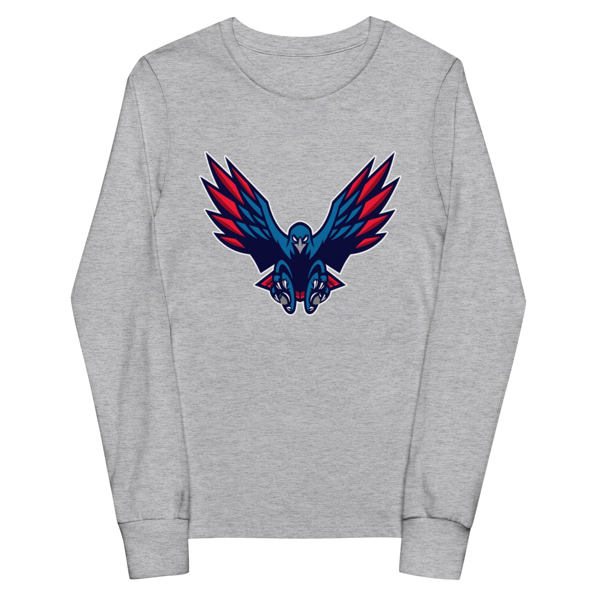 Performance | Youth Long Sleeve T-Shirt | HSE | Vortex Raptor Mascot Logo