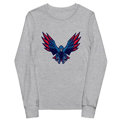 Performance | Youth Long Sleeve T-Shirt | HSE | Vortex Raptor Mascot Logo