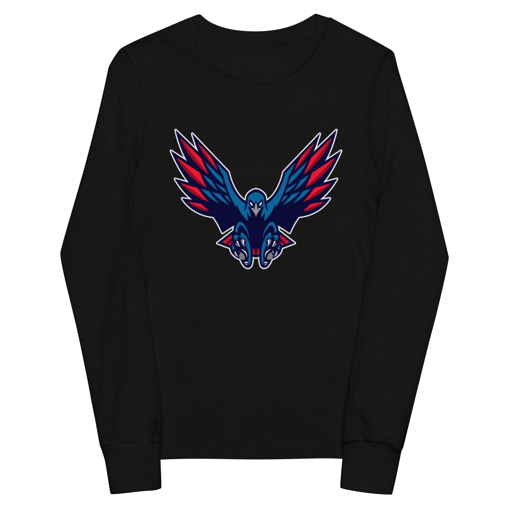 Performance | Youth Long Sleeve T-Shirt | HSE | Vortex Raptor Mascot Logo