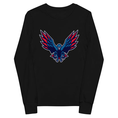 Performance | Youth Long Sleeve T-Shirt | HSE | Vortex Raptor Mascot Logo