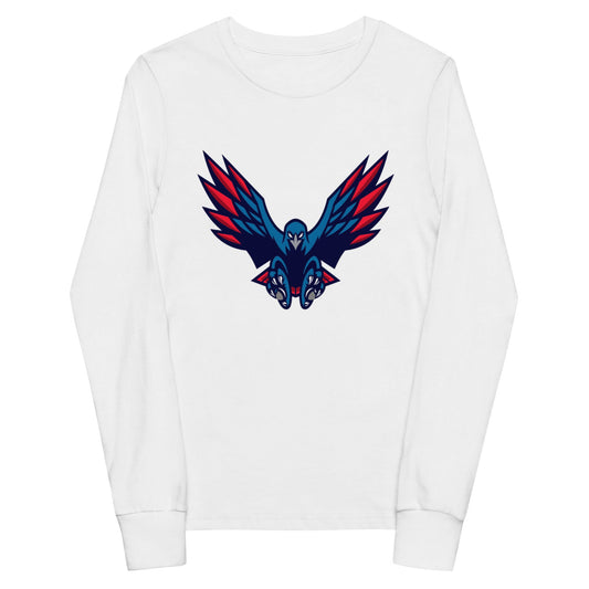 Performance | Youth Long Sleeve T-Shirt | HSE | Vortex Raptor Mascot Logo