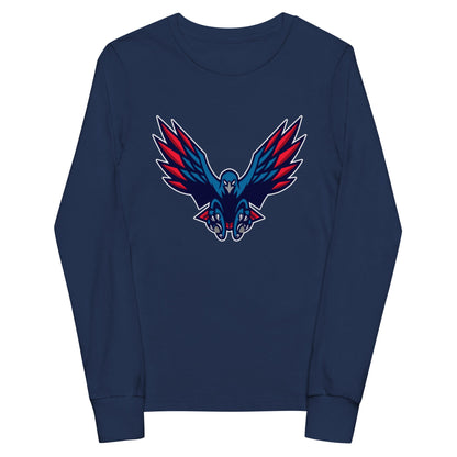Performance | Youth Long Sleeve T-Shirt | HSE | Vortex Raptor Mascot Logo