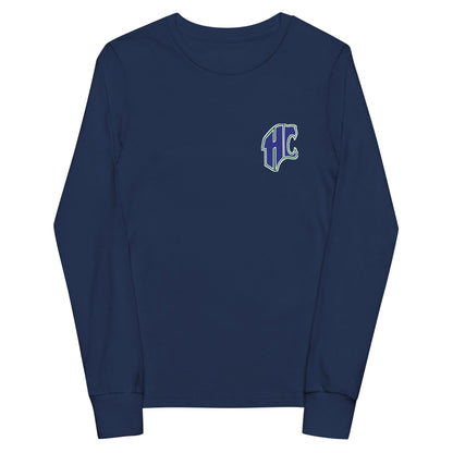 Performance | Youth Long Sleeve T-Shirt | Hungary Creek Cougar | Emblem Logo