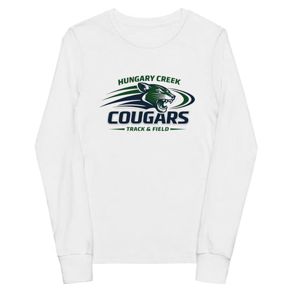 Performance | Youth Long Sleeve T-Shirt | Hungary Creek Cougar | Modern Icon Logo