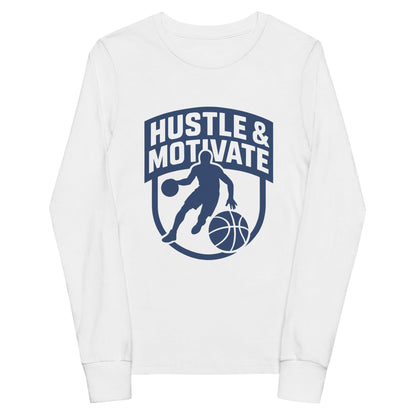 Performance | Youth Long Sleeve T-Shirt | Hustle and Motivate Basketball