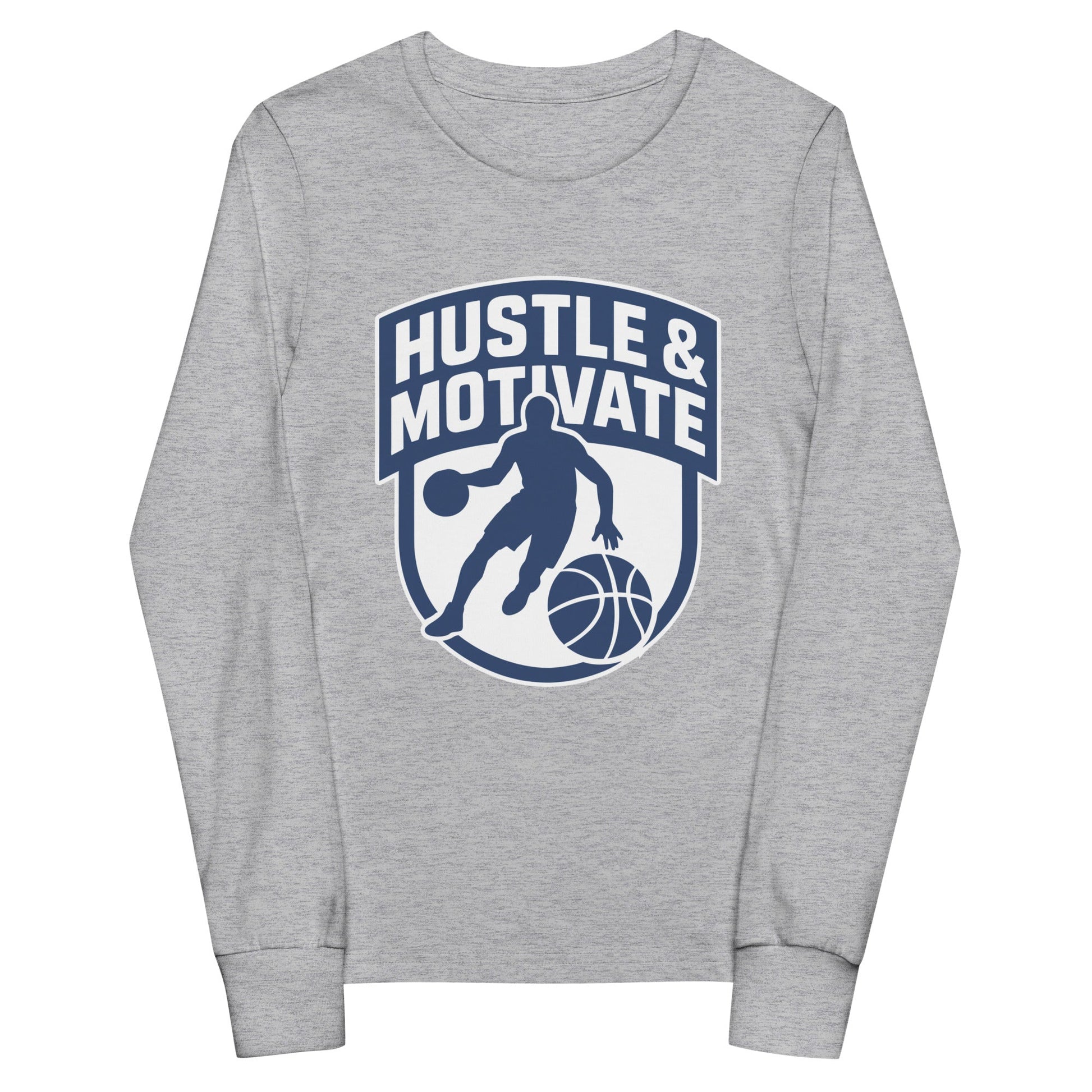 Performance | Youth Long Sleeve T-Shirt | Hustle and Motivate Basketball