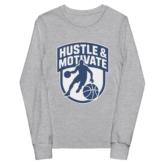 Performance | Youth Long Sleeve T-Shirt | Hustle and Motivate Basketball