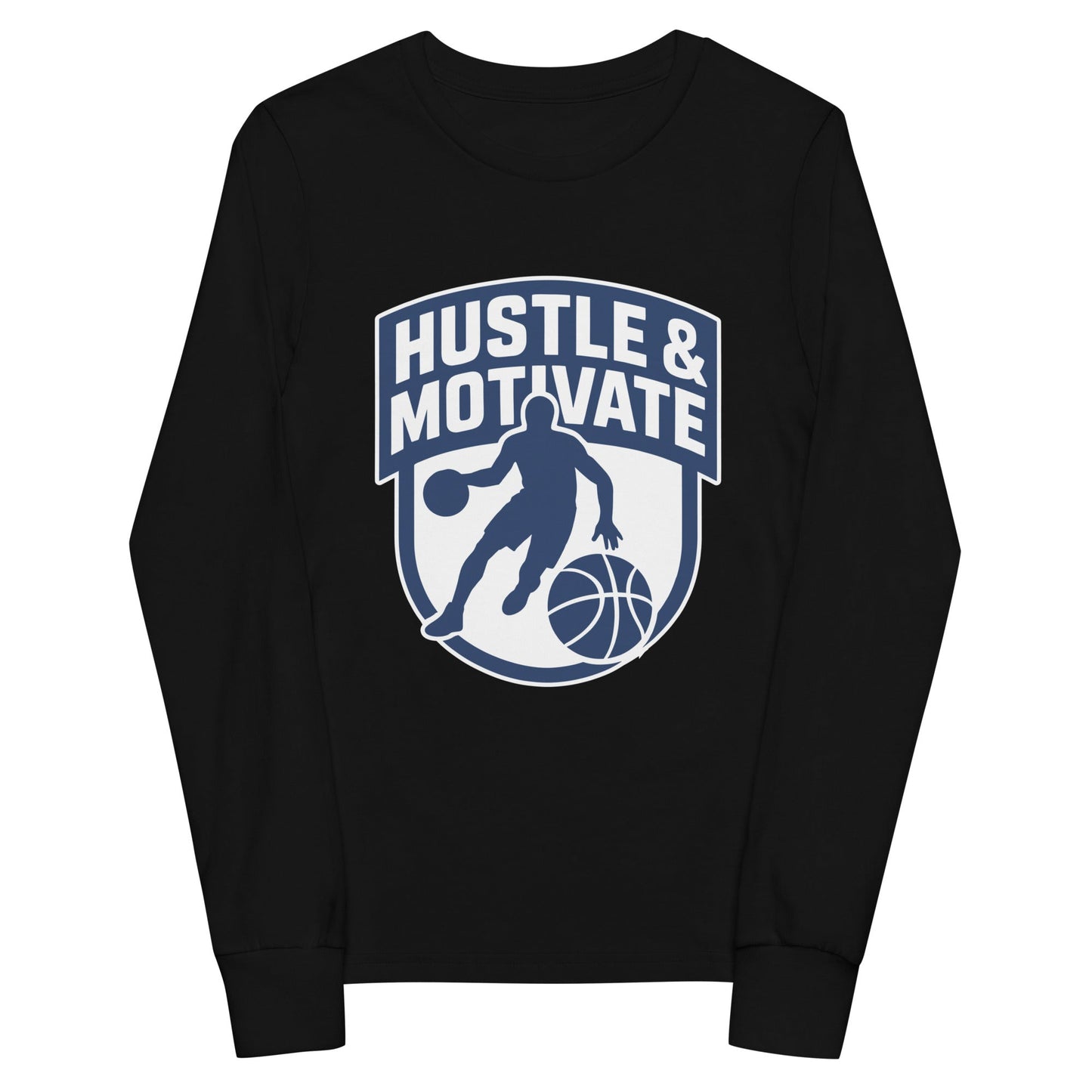 Performance | Youth Long Sleeve T-Shirt | Hustle and Motivate Basketball