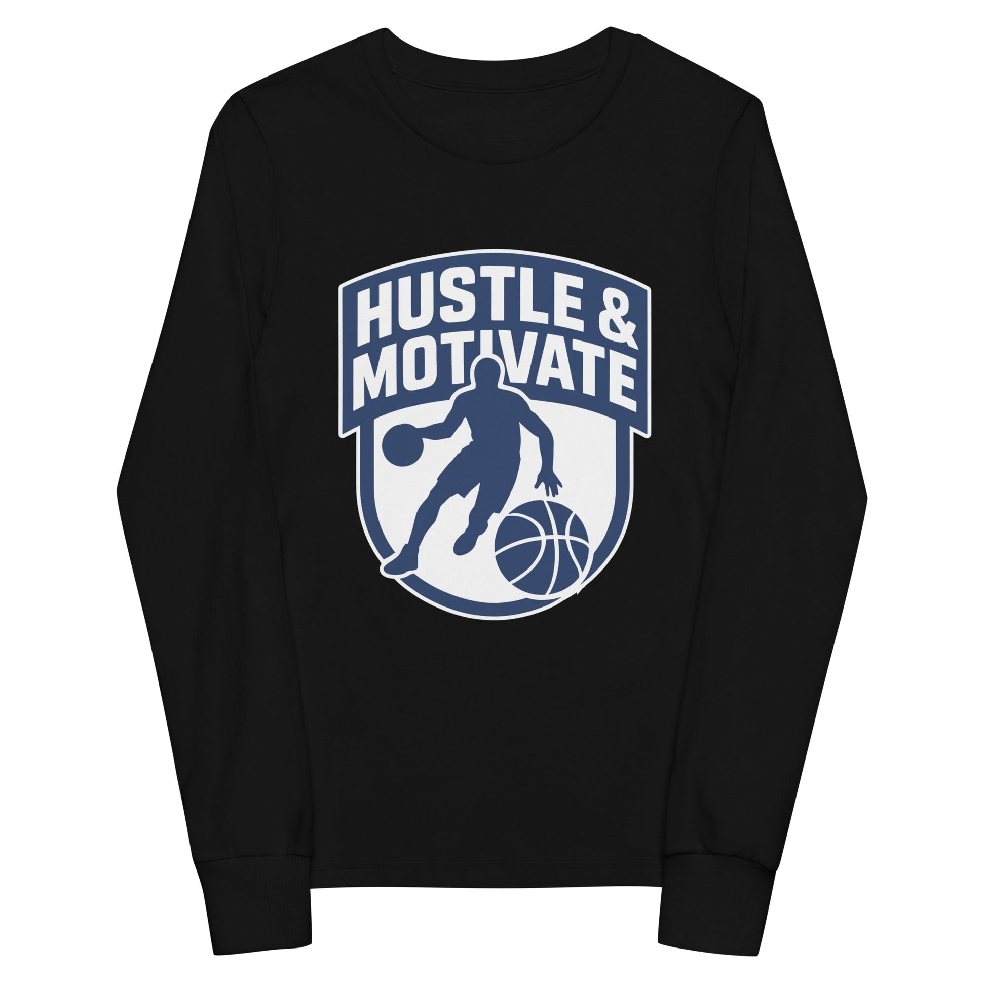Performance | Youth Long Sleeve T-Shirt | Hustle and Motivate Basketball