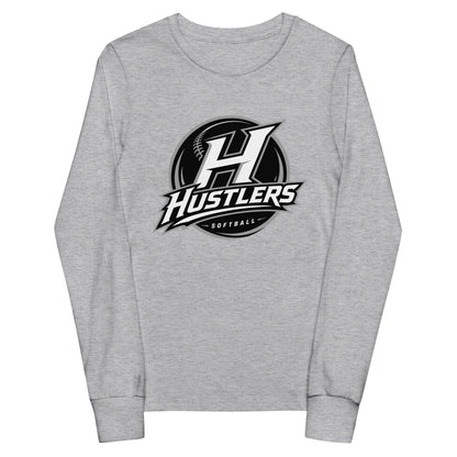 Performance | Youth Long Sleeve T-Shirt | Hustlers Softball | Crest Logo