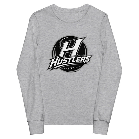 Performance | Youth Long Sleeve T-Shirt | Hustlers Softball | Crest Logo