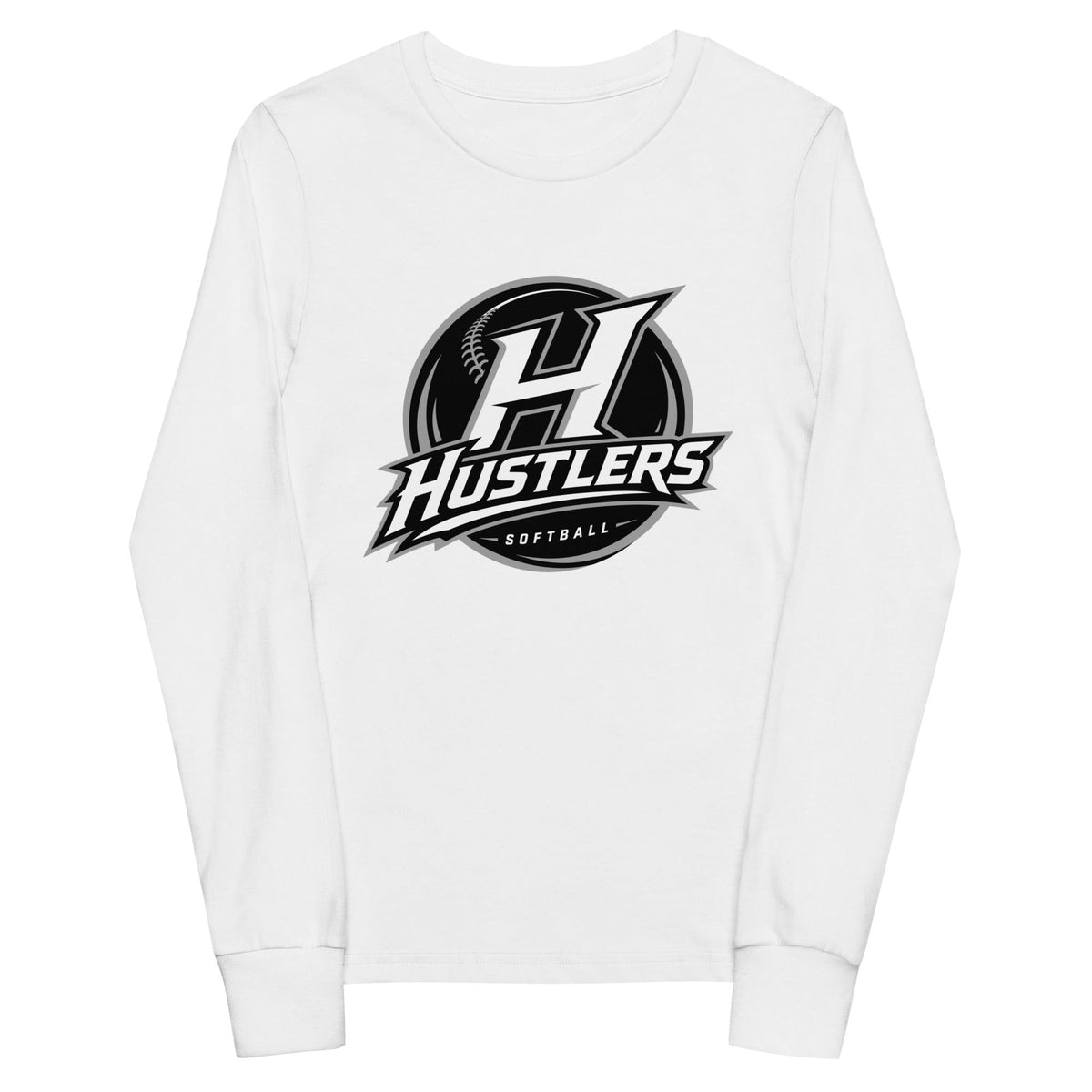 Performance | Youth Long Sleeve T-Shirt | Hustlers Softball | Crest Logo