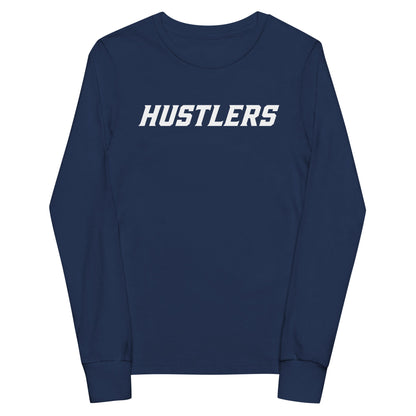Performance | Youth Long Sleeve T-Shirt | Hustlers Softball | Modern Script Logo