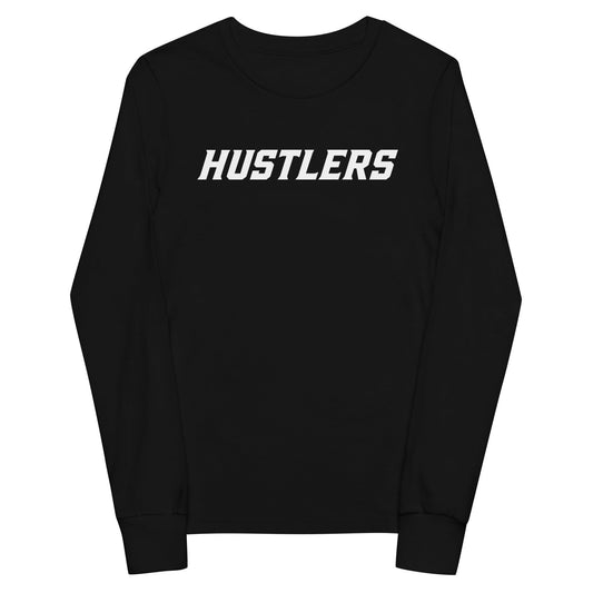Performance | Youth Long Sleeve T-Shirt | Hustlers Softball | Modern Script Logo