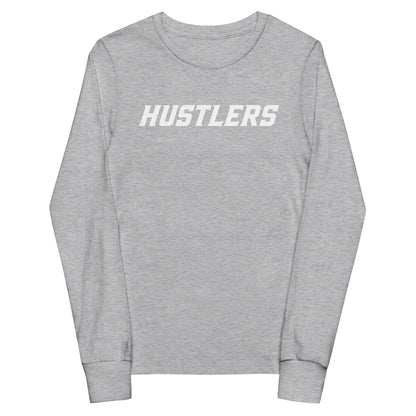 Performance | Youth Long Sleeve T-Shirt | Hustlers Softball | Modern Script Logo