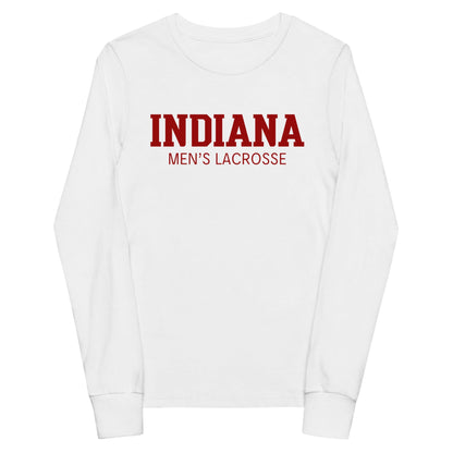 Performance | Youth Long Sleeve T-Shirt | Indiana University Lacrosse | Script Logo