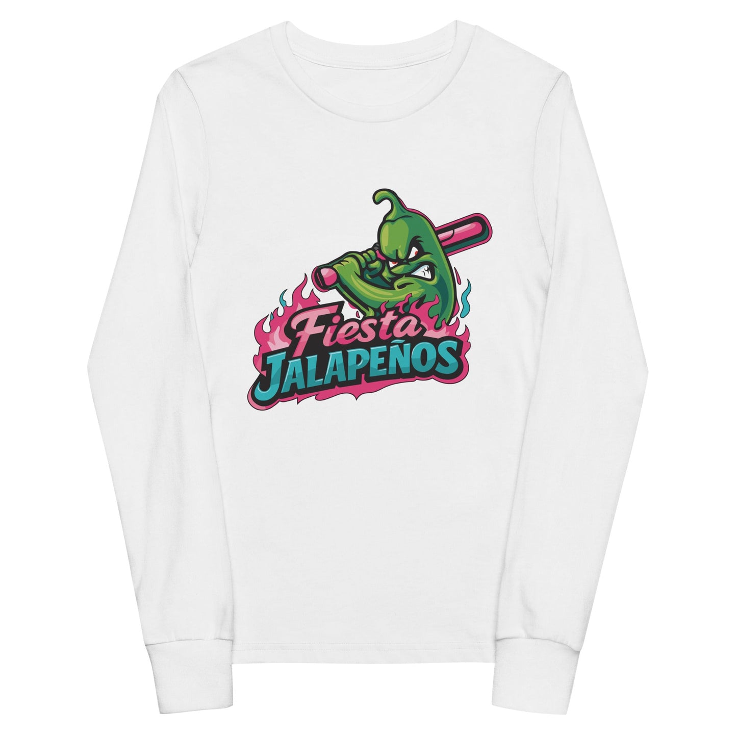 Performance | Youth Long Sleeve T-Shirt | Jalapenos Baseball | Fiesta Logo