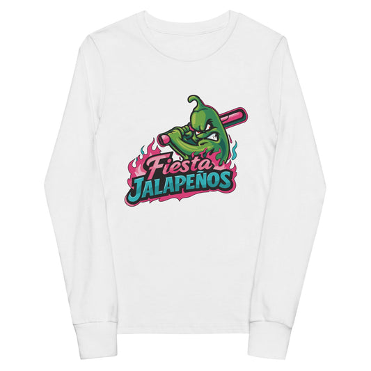 Performance | Youth Long Sleeve T-Shirt | Jalapenos Baseball | Fiesta Logo