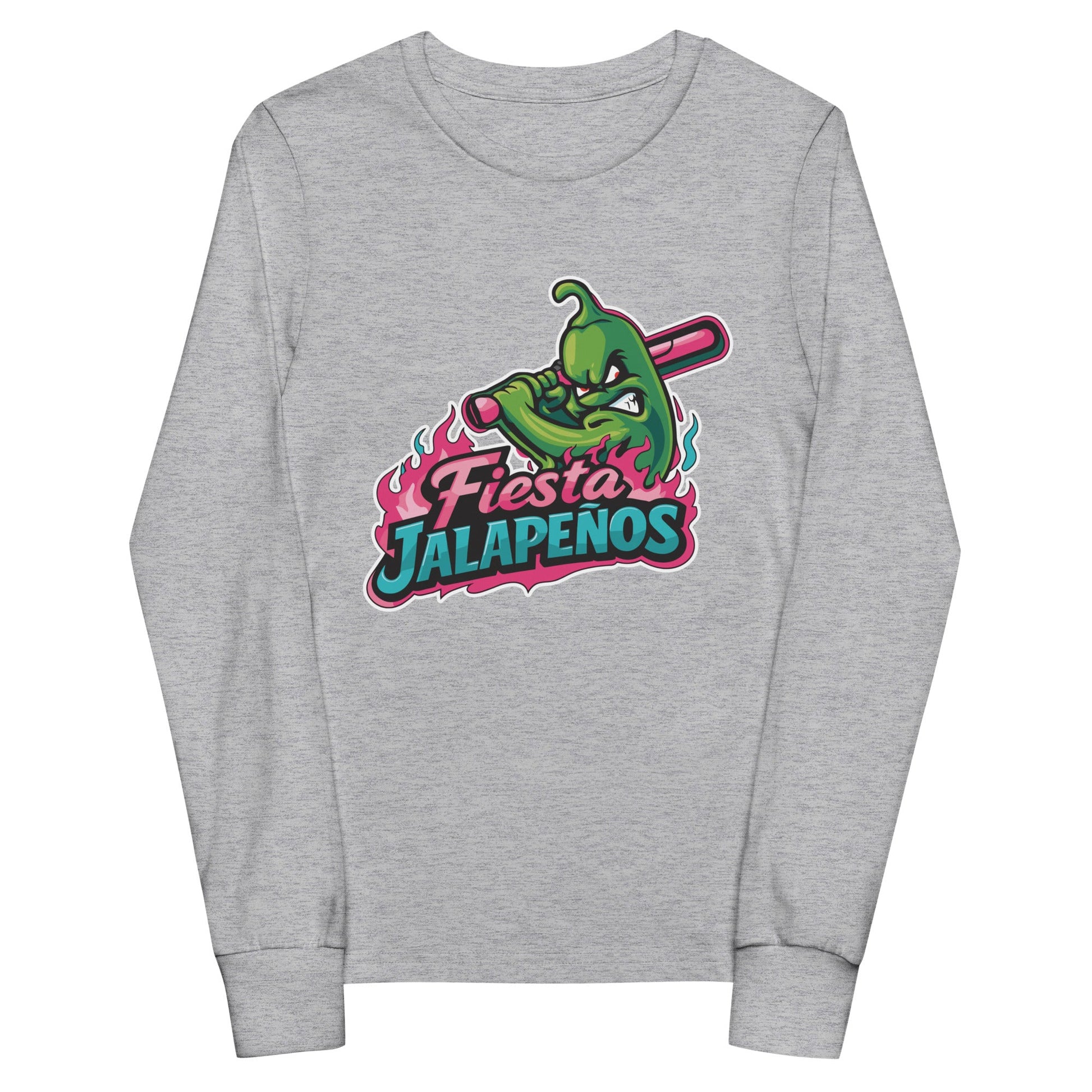 Performance | Youth Long Sleeve T-Shirt | Jalapenos Baseball | Fiesta Logo
