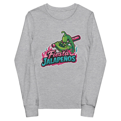 Performance | Youth Long Sleeve T-Shirt | Jalapenos Baseball | Fiesta Logo