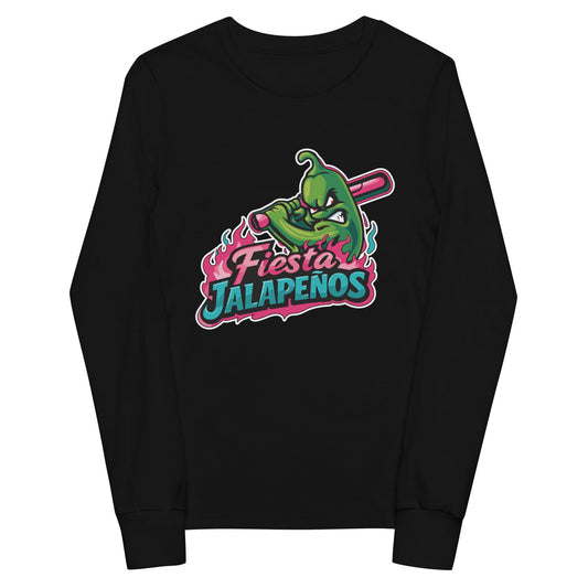 Performance | Youth Long Sleeve T-Shirt | Jalapenos Baseball | Fiesta Logo