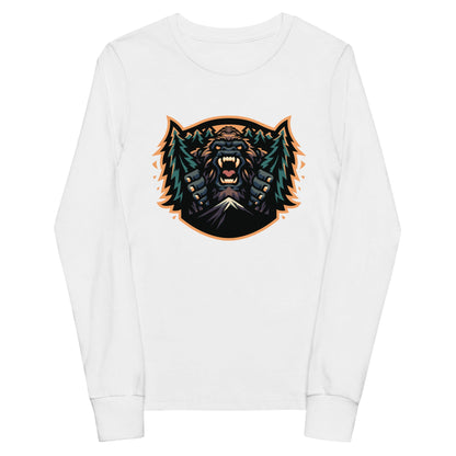 Performance | Youth Long Sleeve T-Shirt | JBLM Bigfoot Hockey Team | Mascot Logo